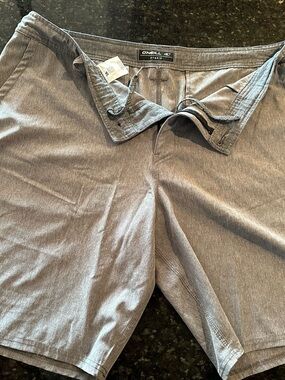 O'Neill Men's Light Gray Hybrid Chino Shorts